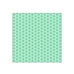 Polka Dots Mint Green, Pastel Colors, Retro, Vintage Pattern Satin Bandana Scarf by Casemiro