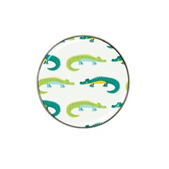 Cute Cartoon Alligator Kids Seamless Pattern With Green Nahd Drawn Crocodiles Hat Clip Ball Marker (10 Pack) by BangZart