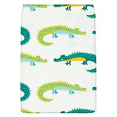 Cute Cartoon Alligator Kids Seamless Pattern With Green Nahd Drawn Crocodiles Removable Flap Cover (l) by BangZart