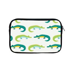 Cute Cartoon Alligator Kids Seamless Pattern With Green Nahd Drawn Crocodiles Apple Macbook Pro 13  Zipper Case by BangZart