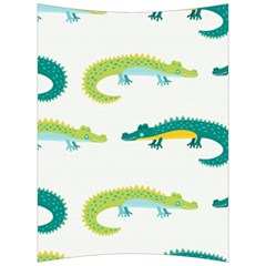 Cute Cartoon Alligator Kids Seamless Pattern With Green Nahd Drawn Crocodiles Back Support Cushion by BangZart