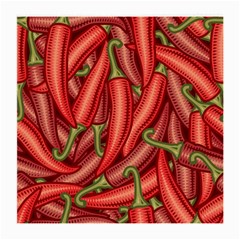 Seamless Chili Pepper Pattern Medium Glasses Cloth by BangZart