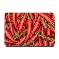 Seamless Chili Pepper Pattern Small Doormat  by BangZart