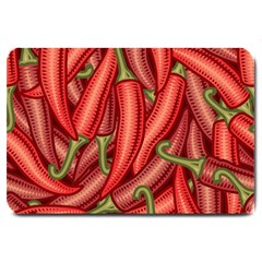 Seamless Chili Pepper Pattern Large Doormat  by BangZart