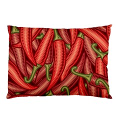 Seamless Chili Pepper Pattern Pillow Case by BangZart