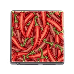 Seamless Chili Pepper Pattern Memory Card Reader (square 5 Slot) by BangZart