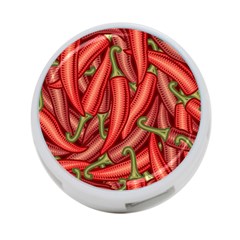 Seamless Chili Pepper Pattern 4-port Usb Hub (one Side) by BangZart