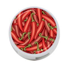 Seamless Chili Pepper Pattern 4-port Usb Hub (two Sides) by BangZart