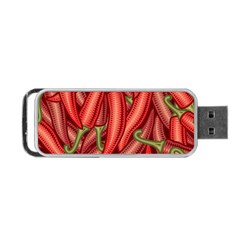 Seamless Chili Pepper Pattern Portable Usb Flash (one Side) by BangZart