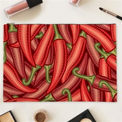 Seamless Chili Pepper Pattern Cosmetic Bag (xxl) by BangZart