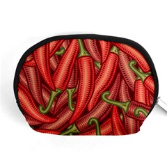 Seamless Chili Pepper Pattern Accessory Pouch (medium) by BangZart