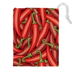 Seamless Chili Pepper Pattern Drawstring Pouch (4xl) by BangZart