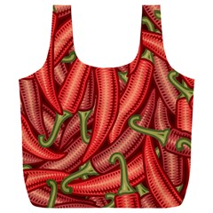 Seamless Chili Pepper Pattern Full Print Recycle Bag (xxl) by BangZart