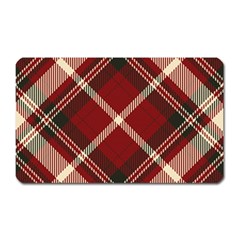 Tartan Scotland Seamless Plaid Pattern Vector Retro Background Fabric Vintage Check Color Square Magnet (rectangular) by BangZart