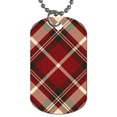 Tartan Scotland Seamless Plaid Pattern Vector Retro Background Fabric Vintage Check Color Square Dog Tag (one Side) by BangZart