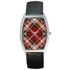 Tartan Scotland Seamless Plaid Pattern Vector Retro Background Fabric Vintage Check Color Square Barrel Style Metal Watch by BangZart