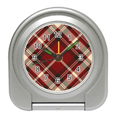 Tartan Scotland Seamless Plaid Pattern Vector Retro Background Fabric Vintage Check Color Square Travel Alarm Clock by BangZart