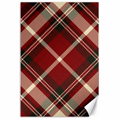 Tartan Scotland Seamless Plaid Pattern Vector Retro Background Fabric Vintage Check Color Square Canvas 12  X 18  by BangZart