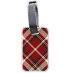 Tartan scotland seamless plaid pattern vector retro background fabric vintage check color square Luggage Tag (two sides) Back