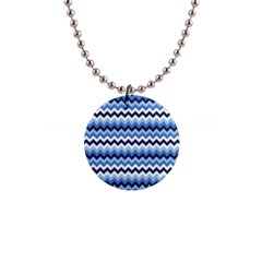 Zigzag Pattern Seamless Zig Zag Background Color 1  Button Necklace by BangZart