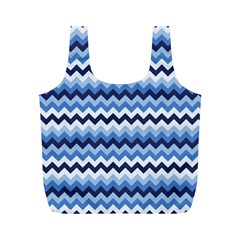 Zigzag Pattern Seamless Zig Zag Background Color Full Print Recycle Bag (m) by BangZart