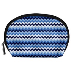 Zigzag Pattern Seamless Zig Zag Background Color Accessory Pouch (large) by BangZart