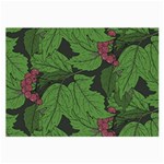 Seamless pattern with hand drawn guelder rose branches Large Glasses Cloth (2 Sides) Front