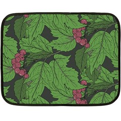 Seamless Pattern With Hand Drawn Guelder Rose Branches Double Sided Fleece Blanket (mini)  by BangZart