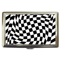 Weaving Racing Flag, Black And White Chess Pattern Cigarette Money Case by Casemiro