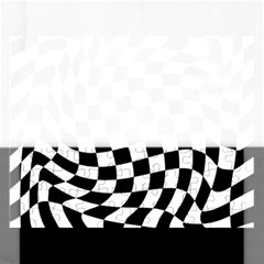 Weaving Racing Flag, Black And White Chess Pattern Rectangular Jigsaw Puzzl by Casemiro