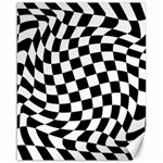 Weaving racing flag, black and white chess pattern Canvas 16  x 20  15.75 x19.29  Canvas - 1