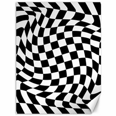 Weaving Racing Flag, Black And White Chess Pattern Canvas 36  X 48  by Casemiro