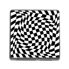 Weaving Racing Flag, Black And White Chess Pattern Memory Card Reader (square 5 Slot) by Casemiro