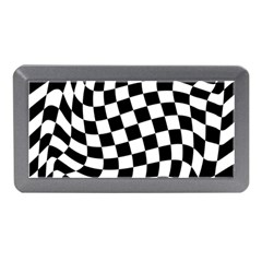 Weaving Racing Flag, Black And White Chess Pattern Memory Card Reader (mini) by Casemiro