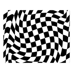 Weaving Racing Flag, Black And White Chess Pattern Double Sided Flano Blanket (large)  by Casemiro