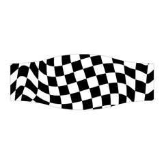 Weaving Racing Flag, Black And White Chess Pattern Stretchable Headband by Casemiro