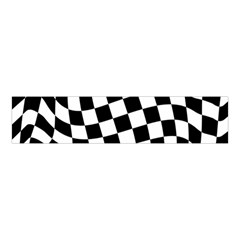 Weaving Racing Flag, Black And White Chess Pattern Velvet Scrunchie by Casemiro