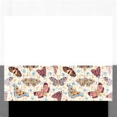 Pattern With Butterflies Moths Rectangular Jigsaw Puzzl by BangZart