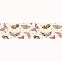 Pattern With Butterflies Moths Large Bar Mats by BangZart