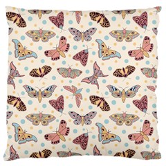 Pattern With Butterflies Moths Large Cushion Case (one Side) by BangZart