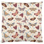 Pattern with butterflies moths Large Cushion Case (One Side) Front