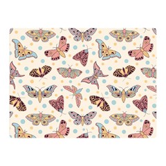 Pattern With Butterflies Moths Double Sided Flano Blanket (mini)  by BangZart