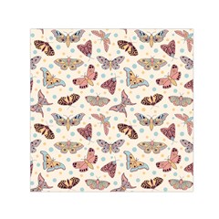 Pattern With Butterflies Moths Small Satin Scarf (square) by BangZart