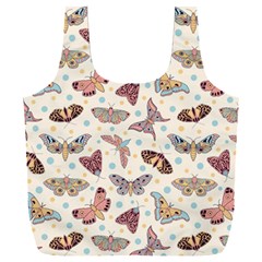 Pattern With Butterflies Moths Full Print Recycle Bag (xxl) by BangZart