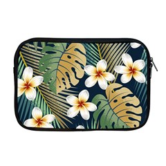 Seamless Pattern With Tropical Flowers Leaves Exotic Background Apple Macbook Pro 17  Zipper Case by BangZart