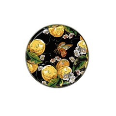 Embroidery Blossoming Lemons Butterfly Seamless Pattern Hat Clip Ball Marker (4 Pack) by BangZart