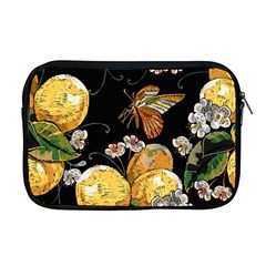 Embroidery Blossoming Lemons Butterfly Seamless Pattern Apple Macbook Pro 17  Zipper Case by BangZart