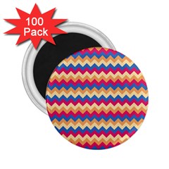 Zigzag Pattern Seamless Zig Zag Background Color 2 25  Magnets (100 Pack)  by BangZart