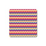 Zigzag pattern seamless zig zag background color Square Magnet Front