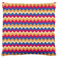 Zigzag Pattern Seamless Zig Zag Background Color Large Cushion Case (two Sides) by BangZart